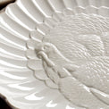 French Perle Carved Turkey Platter