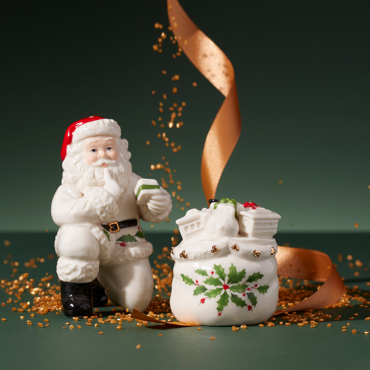 Lenox Holiday Figural Salt & Pepper Set