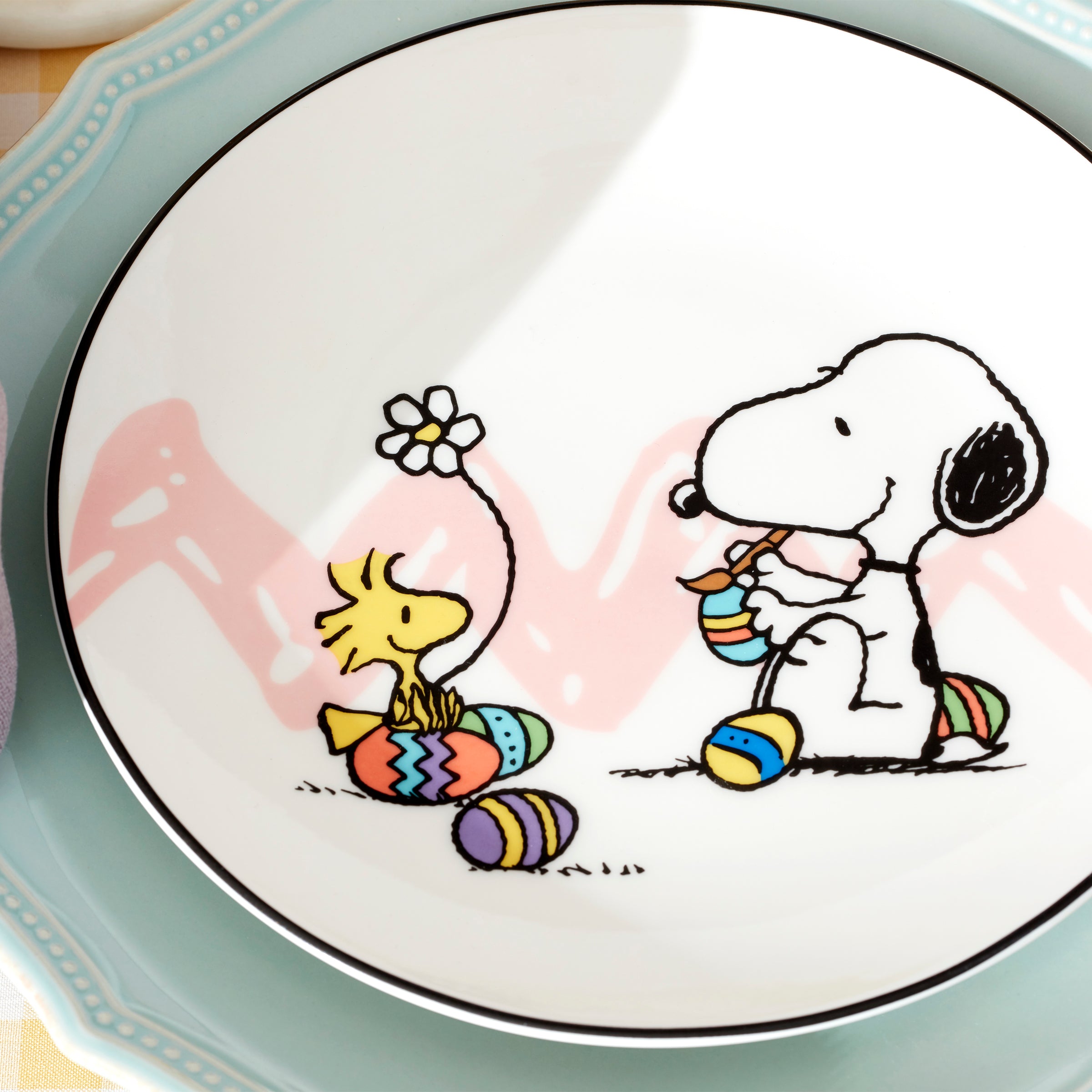 Peanuts Easter Snoopy 4-Piece Accent Plates Set