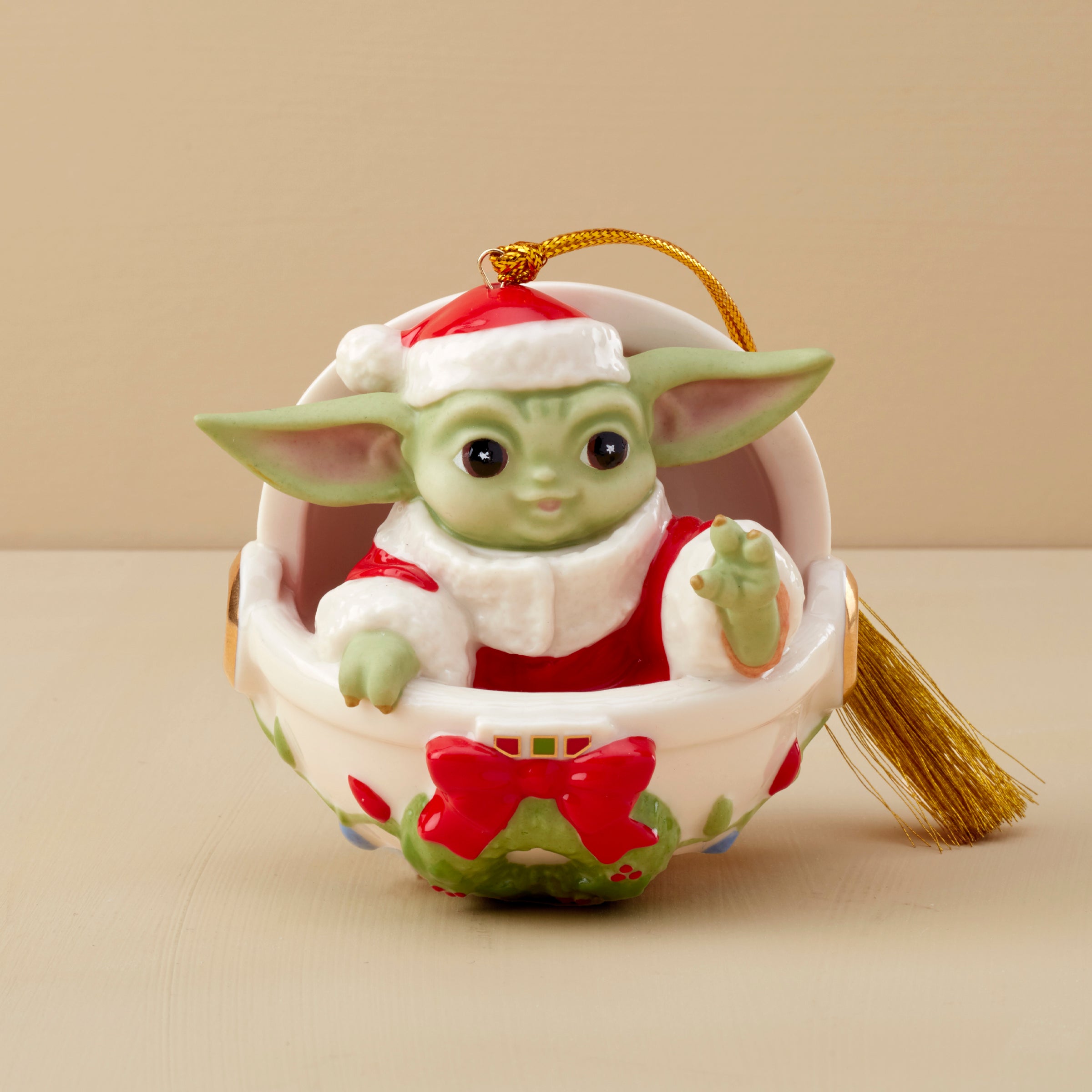 Grogu's Holiday Hover Pram Ornament