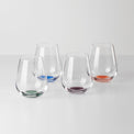 Bottoms Up Stemless Wine Glasses, Set Of 4