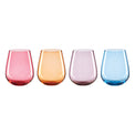 True Colors Stemless Wine Glasses, Set Of 4