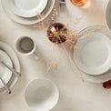 Ridge White 12 Piece Dinnerware Set