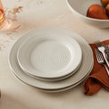 Ridge White 12 Piece Dinnerware Set