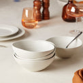 Ridge White 12 Piece Dinnerware Set