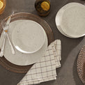 Terrazzo Melamine Cream 12 Piece Dinnerware Set