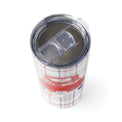 Red Plaid Truck 20 Oz Insulated Tumbler