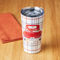 Red Plaid Truck 20 Oz Insulated Tumbler