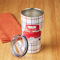 Red Plaid Truck 20 Oz Insulated Tumbler