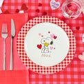 Snoopy Valentine's Day Accent Plates, Set of 4, Assorted