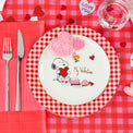 Snoopy Valentine's Day Accent Plates, Set of 4, Assorted