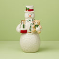 2024 Snowman With Teddy Bear Figurine