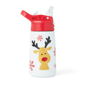 12 Oz Insulated Reindeer Water Bottle