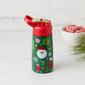 12 Oz Insulated Santa Claus Water Bottle