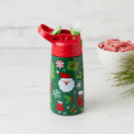 12 Oz Insulated Santa Claus Water Bottle