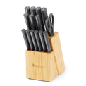 Tomodachi Natural Harvest Slate 15 Piece Cutlery Block Set