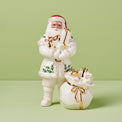 African American Santa With Gift Figurine