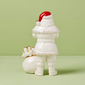 African American Santa With Gift Figurine