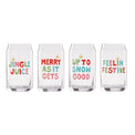 Jingle Juice Cocktail Glasses, Set Of 4