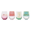 Jolly Ombre Stemless Wine Glasses, Set of 4