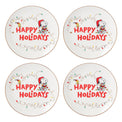 Snoopy Christmas Accent Plates, Set of 4