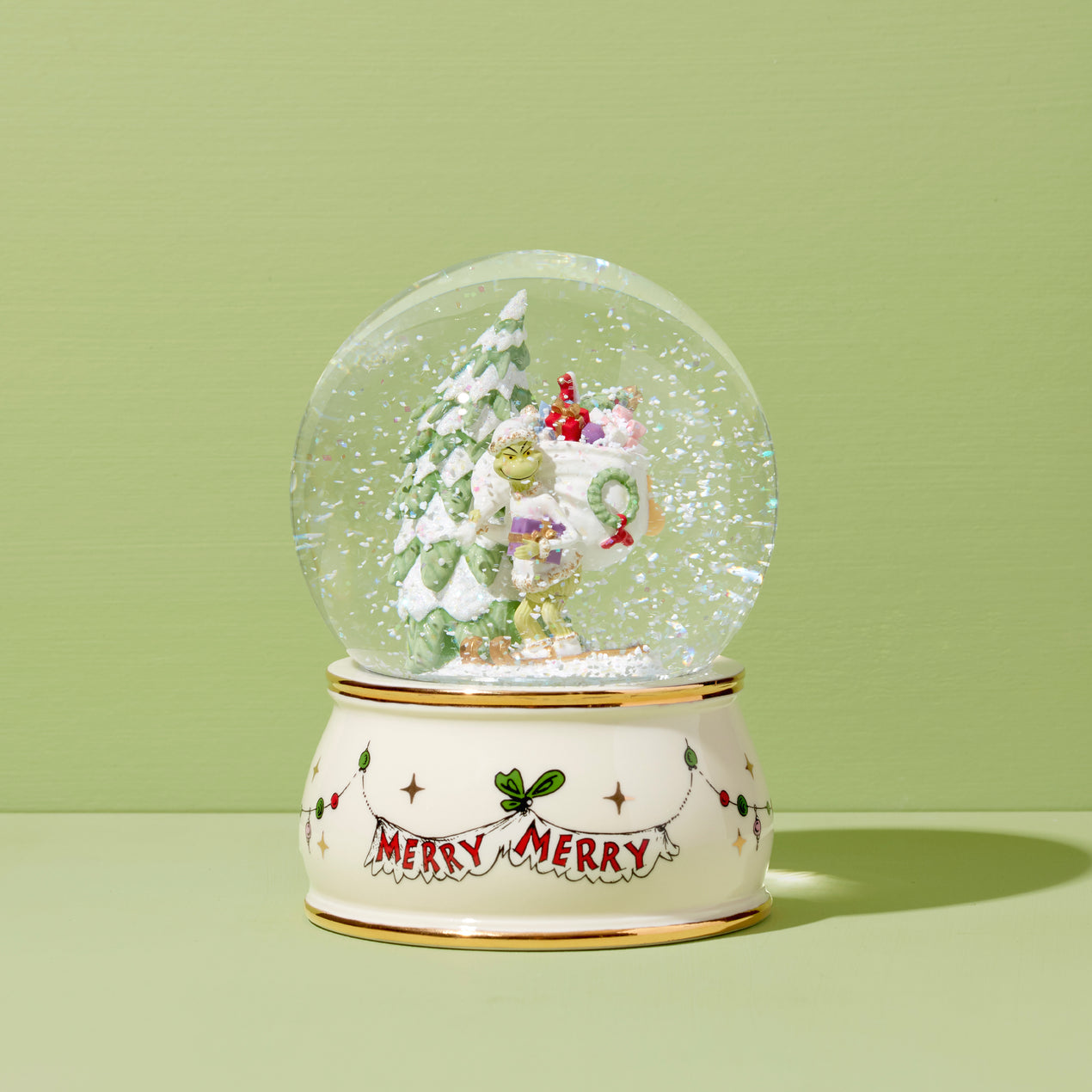 24oz Merry offers Grinchmas Snow-globe