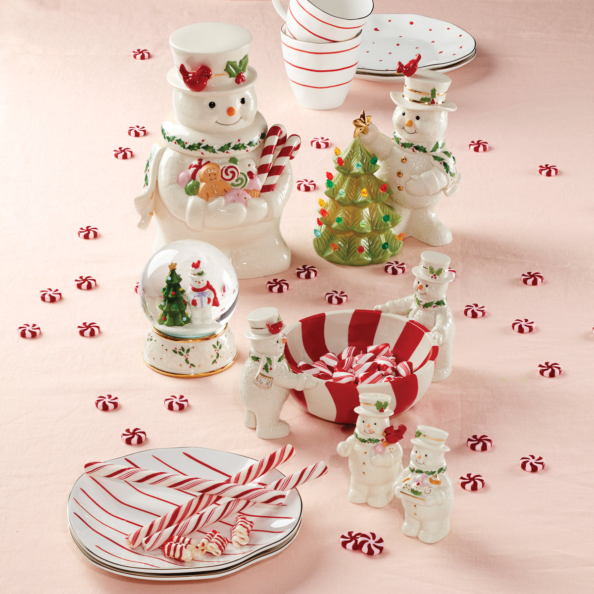 Happy Holly Days Snowman Cookie Jar – Lenox Corporation