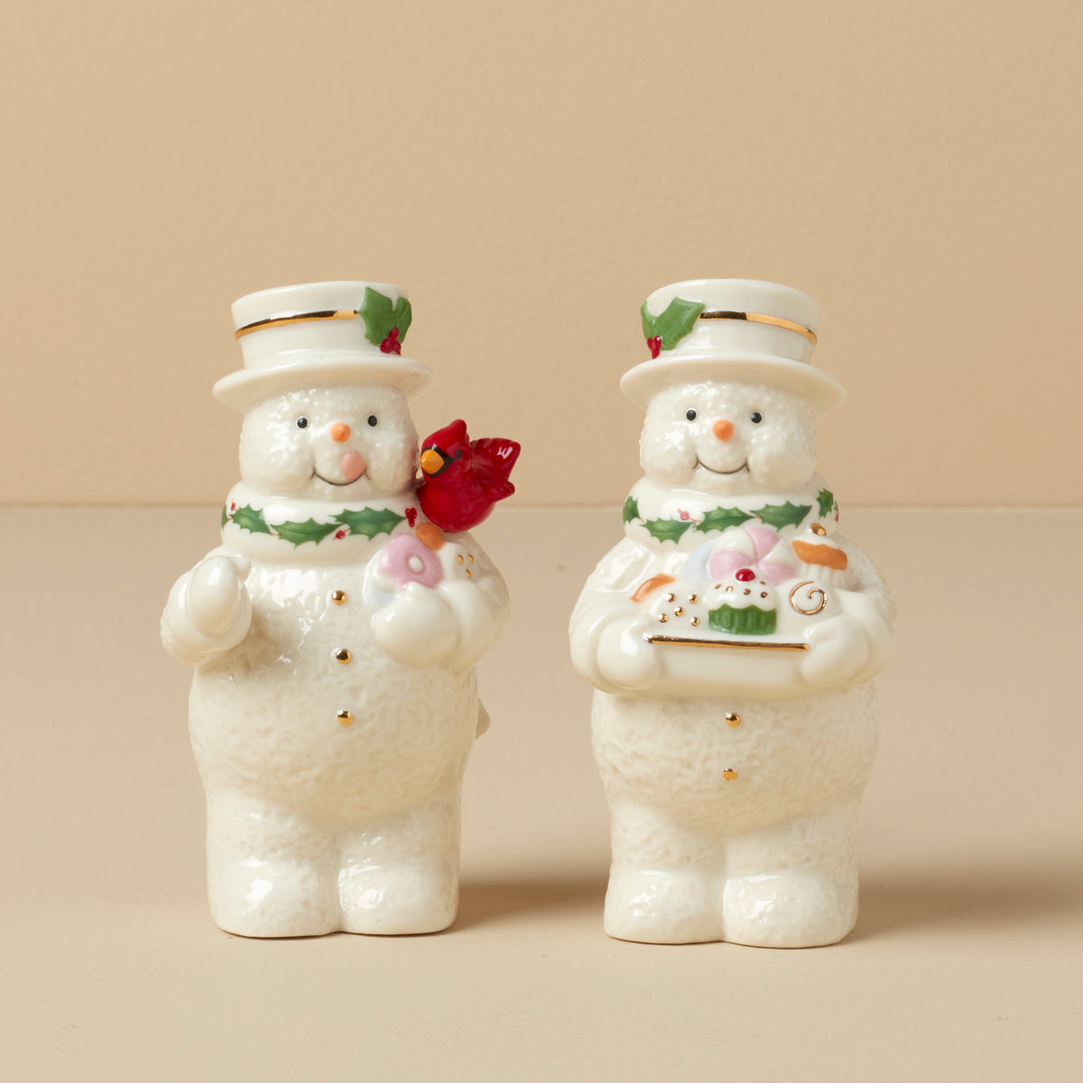 Happy Holly Days Snowmen Salt & Pepper Set – Lenox Corporation