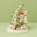 Merry Grinchmas Trimming The Tree Light-Up Figurine