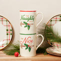 Holiday Naughty & Nice Mugs, Set of 2