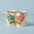 Holiday Mr. & Mrs. Mugs, Set of 2