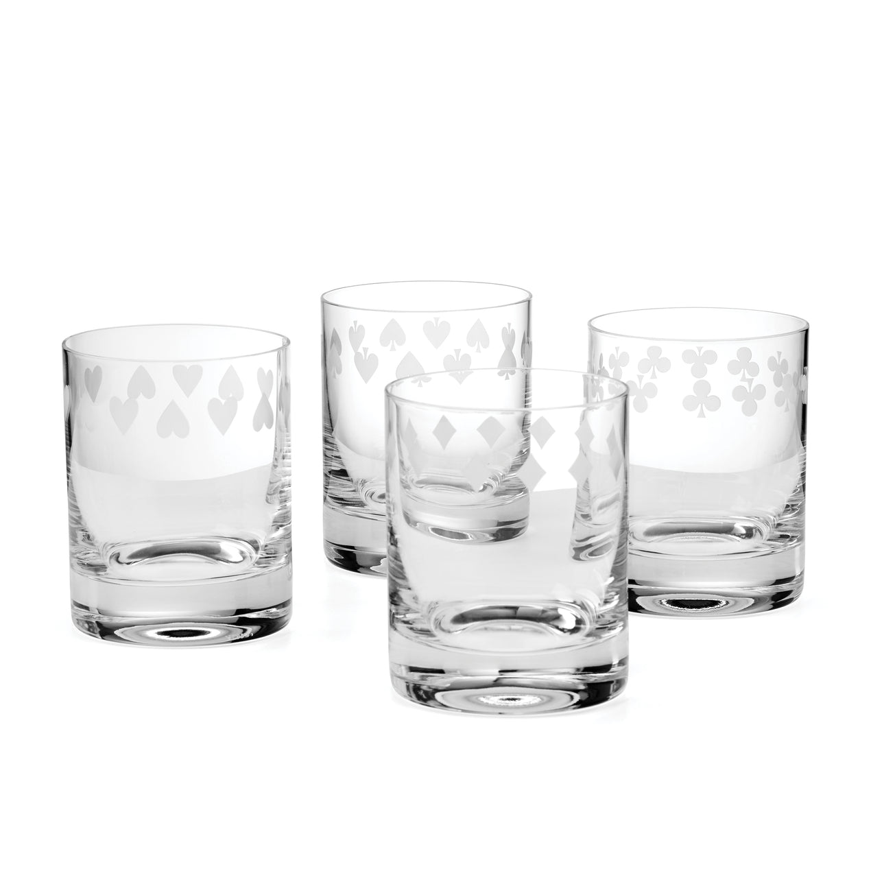 Playing Cards Pint Glasses Set of 4