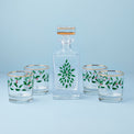 Holiday 5-Piece Decanter & Whiskey Glass Set