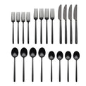 Dean Satin Black 20 Piece Flatware Set