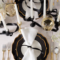 Contempo Luxe Black Dinner Plates, Set of 4