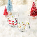 Snoopy Seasonal Glass Tumblers, Set of 4, Assorted