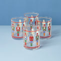 Nutcracker Double Old Fashioned Glasses, Set of 4, Assorted