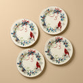 Winter Greetings Dinnerware Dinner Plates, Set of 4