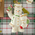 2025 Snowman with Stocking Ornament