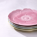 Butterfly Meadow Floral Set of 4 Accent Plates - Pink