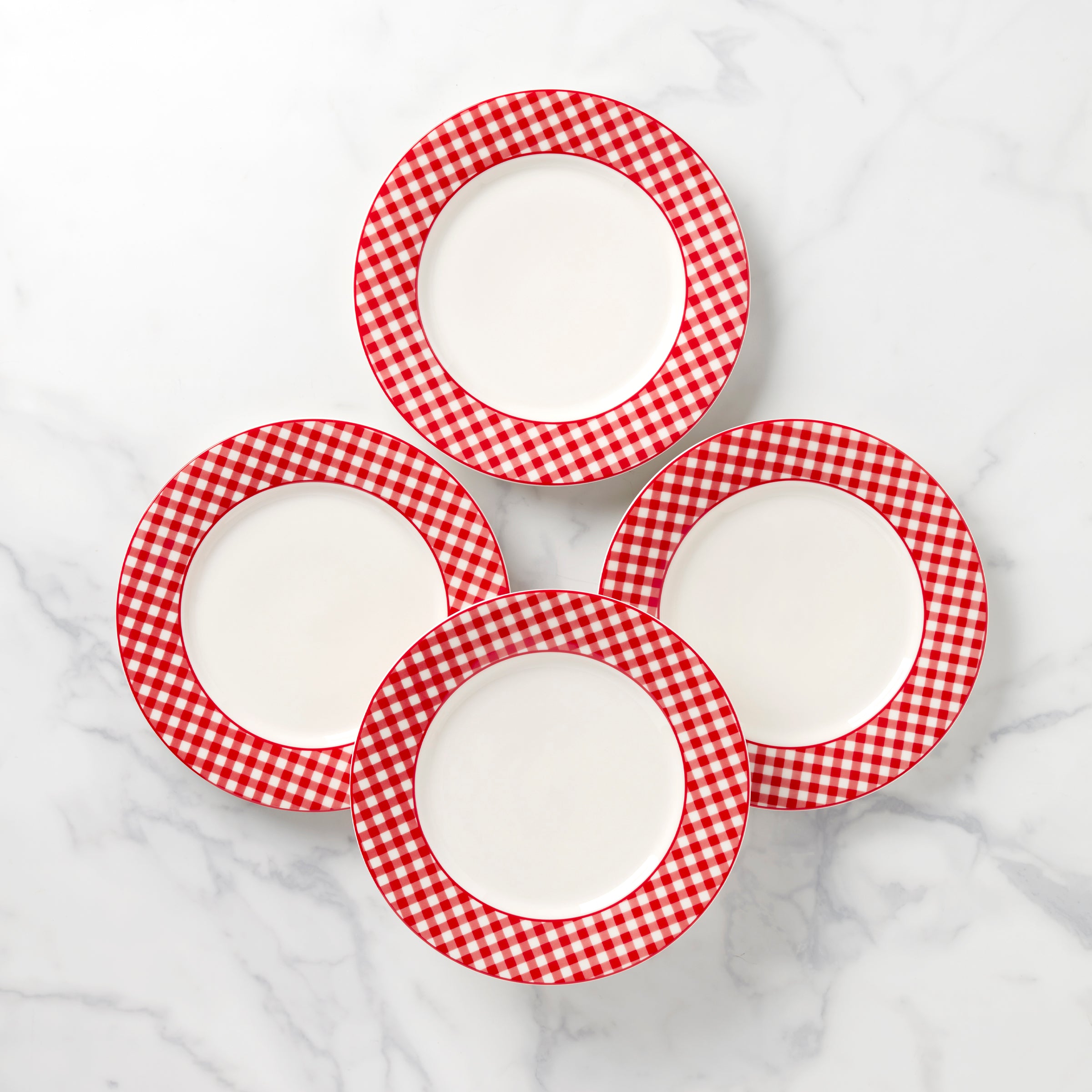 Gingham Red Dinner Plates, Set of 4 – Lenox Corporation