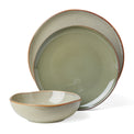 Organic Shades 12-Piece Dinnerware Set, Sage Green