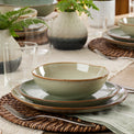 Organic Shades 12-Piece Dinnerware Set, Sage Green