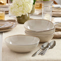 Organic Shades 12-Piece Dinnerware Set, Oatmeal