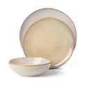 Organic Shades 12-Piece Dinnerware Set, Oatmeal