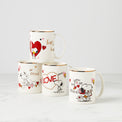 Snoopy Valentine's Day Mugs, Set of 4, Assorted