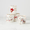 Snoopy Valentine's Day Mugs, Set of 4, Assorted