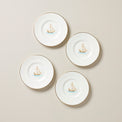 British Colonial Tradewind Dessert Plates, Set of 4