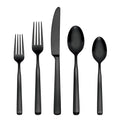 Ryder Satin Black 20-Piece Flatware Set