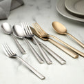 Robyn Satin Champagne Mist 20-Piece Flatware Set